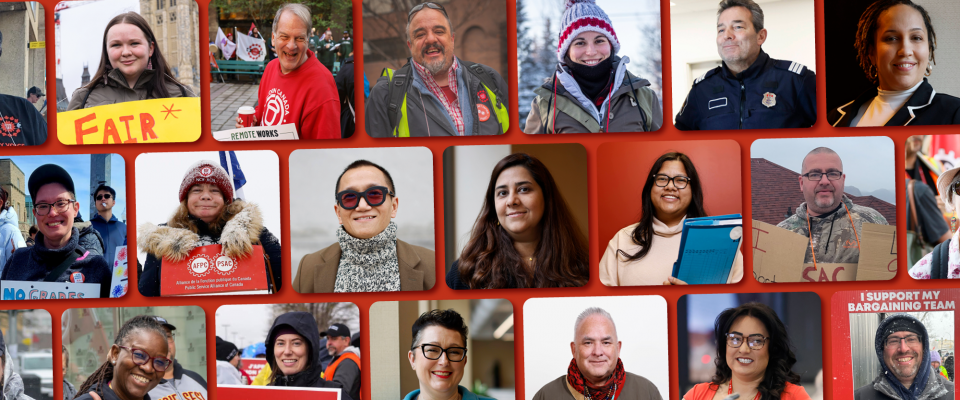 Un collage de photos des membres de l'AFPC
