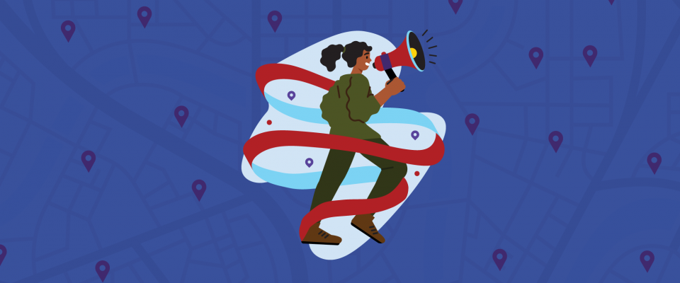 image of person with a megaphone
