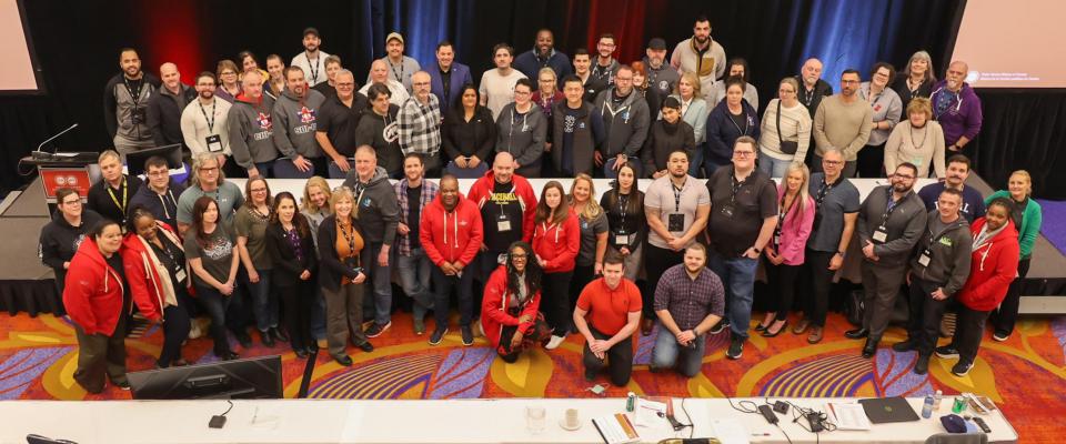 Photo de groupe des délégués et observateurs à la Conférence de négociation FB 2026