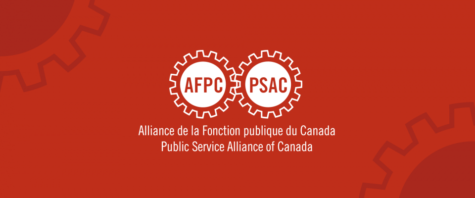 Graphique rouge avec le logo bilingue de l'AFPC en blanc.