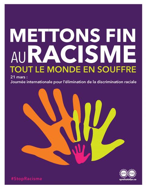 L'affiche de Mettons fin au racisme
