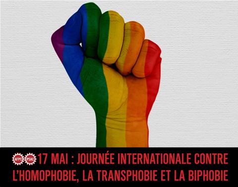 Journée internationale contre l’homophobie, la transphobie et la biphobie