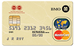 Carte de crédit Mastercard de BMO avec logo de l'AFPC.