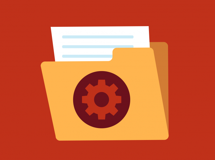 Folder with PSAC logo