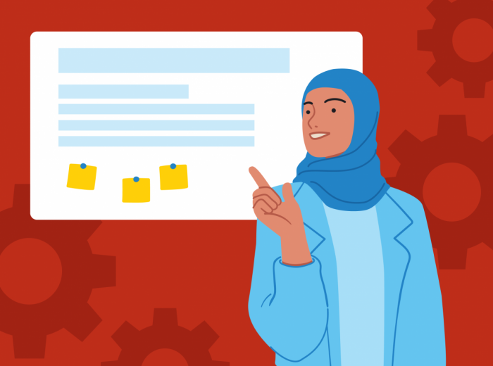 Figure devant le tableau