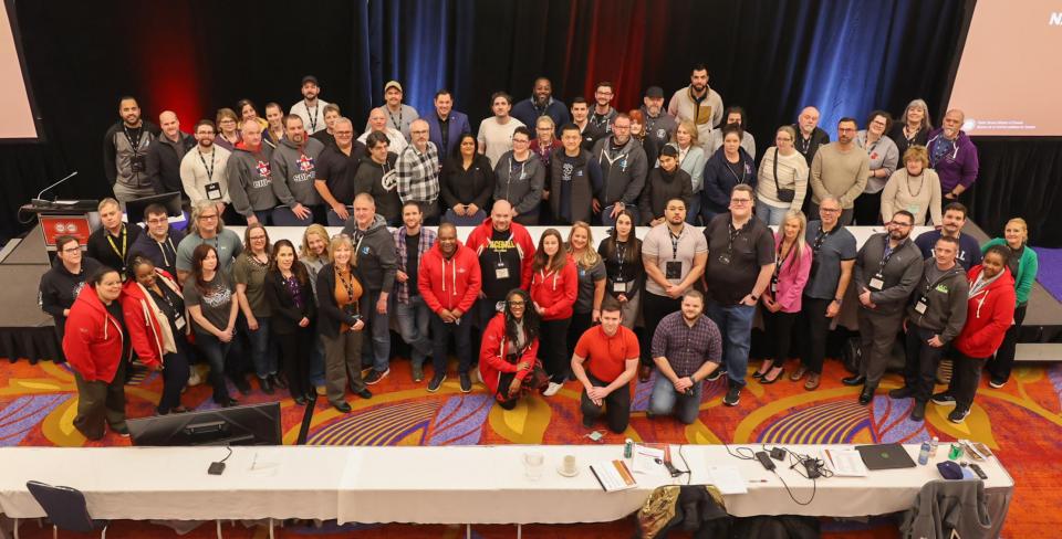 Photo de groupe des délégués et observateurs à la Conférence de négociation FB 2026